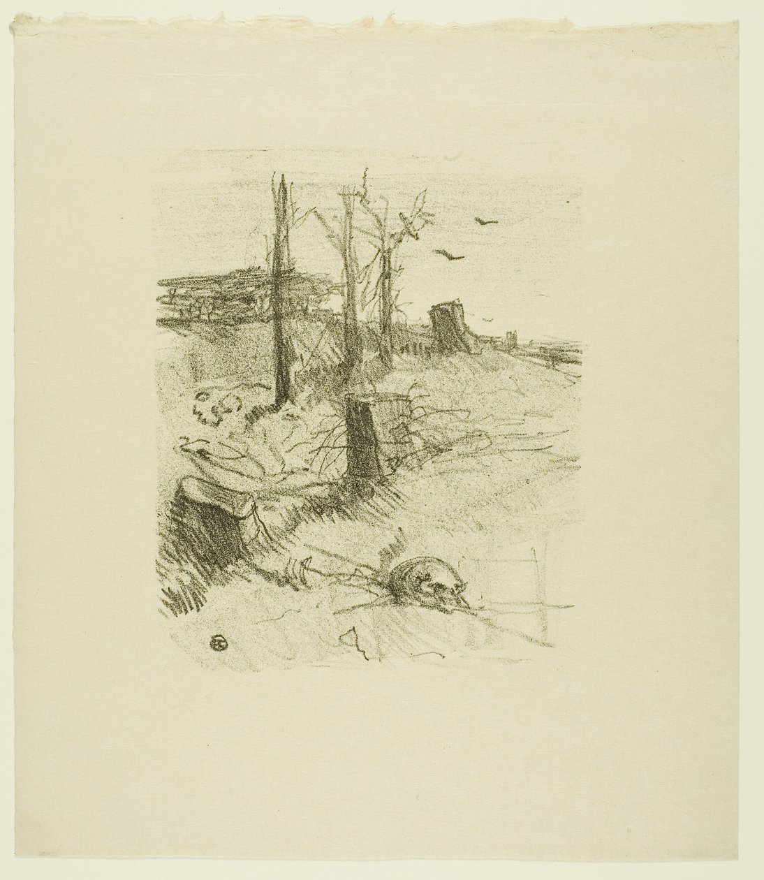 Cmentarz w Galicji, z Au Pied du Sinaï autorstwa Henri de Toulouse Lautrec