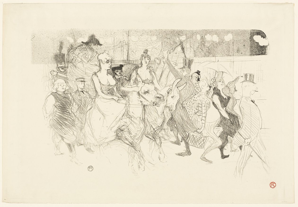 Wieczór galowy w Moulin Rouge autorstwa Henri de Toulouse Lautrec