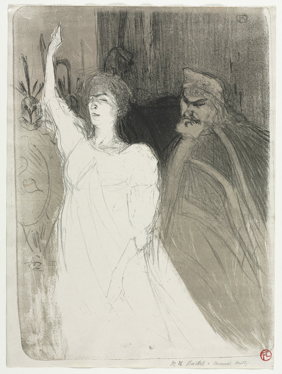 Książęca sielanka, Clara Ward, 1894. autorstwa Henri de Toulouse Lautrec