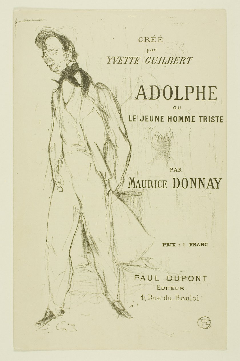 Adolf — smutny młodzieniec autorstwa Henri de Toulouse Lautrec