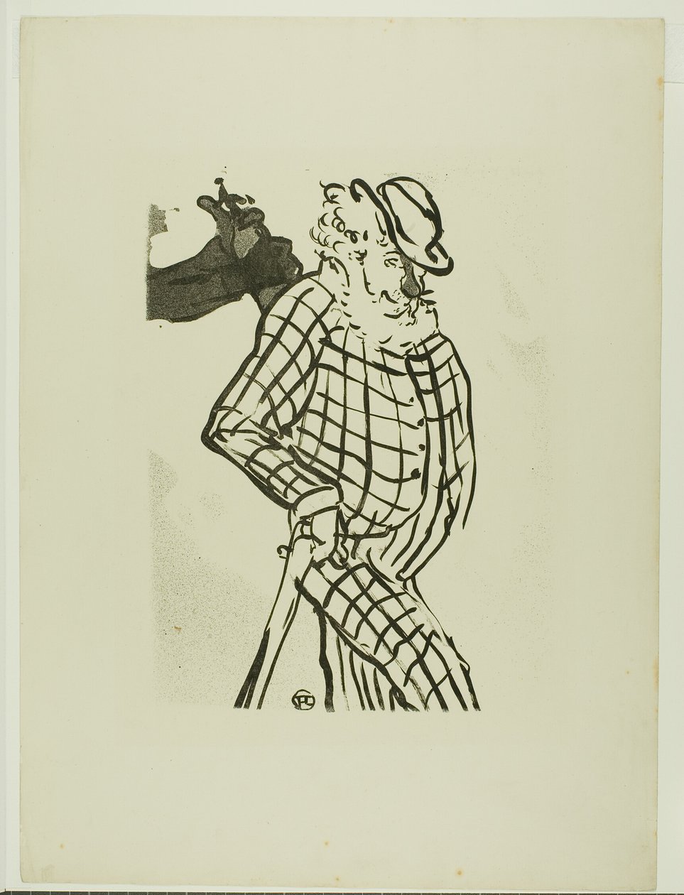 Amerykańska piosenkarka, z Le Café-Concert autorstwa Henri de Toulouse Lautrec