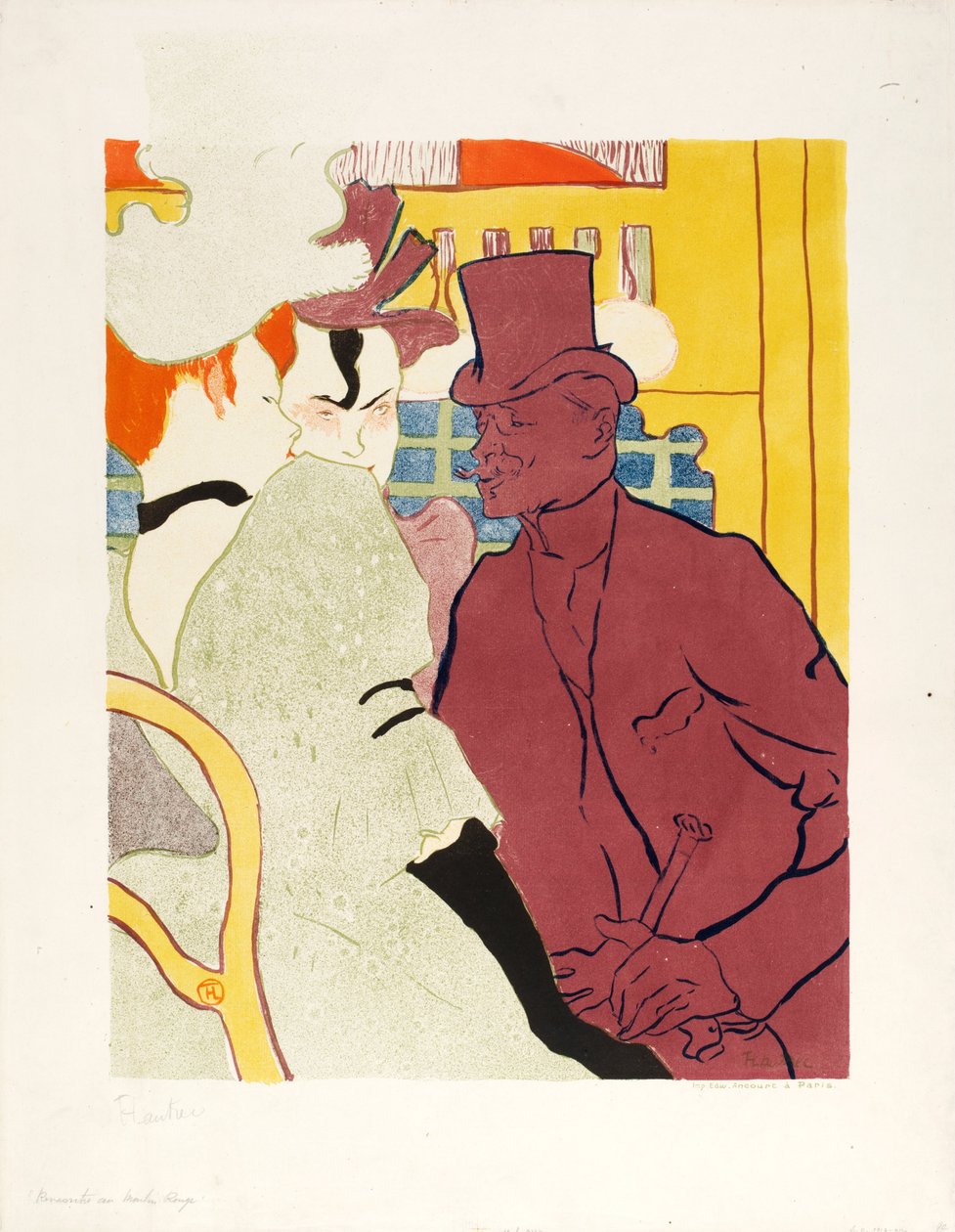 Anglik w Moulin Rouge autorstwa Henri de Toulouse-Lautrec
