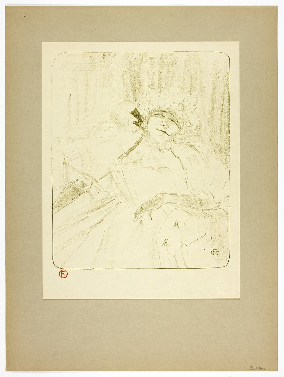 Stara piosenka, płyta piąta od Yvette Guilbert autorstwa Henri de Toulouse Lautrec