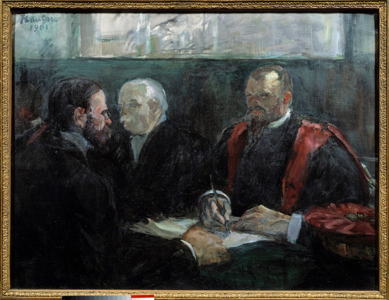Egzamin na Wydziale Lekarskim Paryża w 1901 r. Obraz Henri de Toulouse Lautreca (1864-1901) 1901 nd. 0,65x0,81 m Albi, muzeum Toulouse Lautrec autorstwa Henri de Toulouse Lautrec