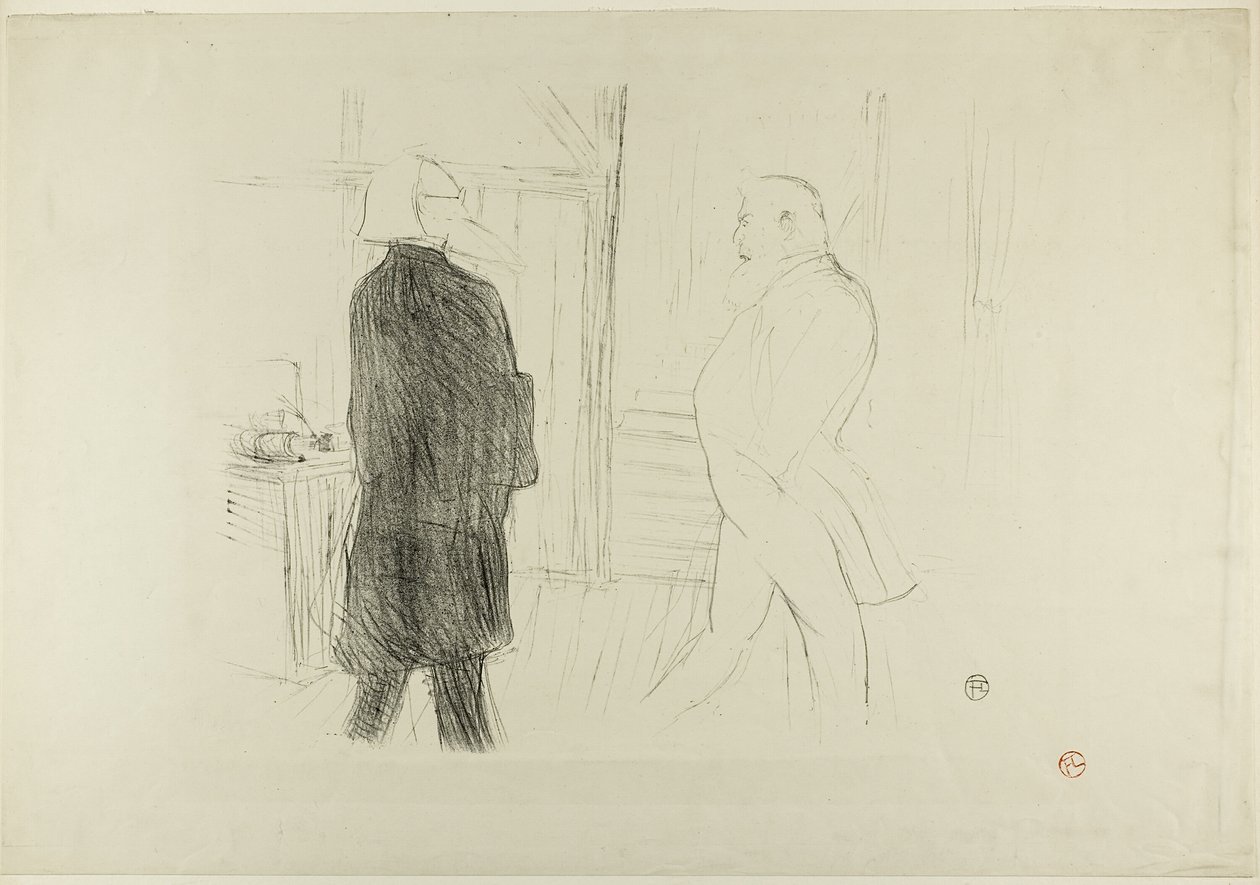 Antoine i Gémier w „Bankructwie” autorstwa Henri de Toulouse Lautrec