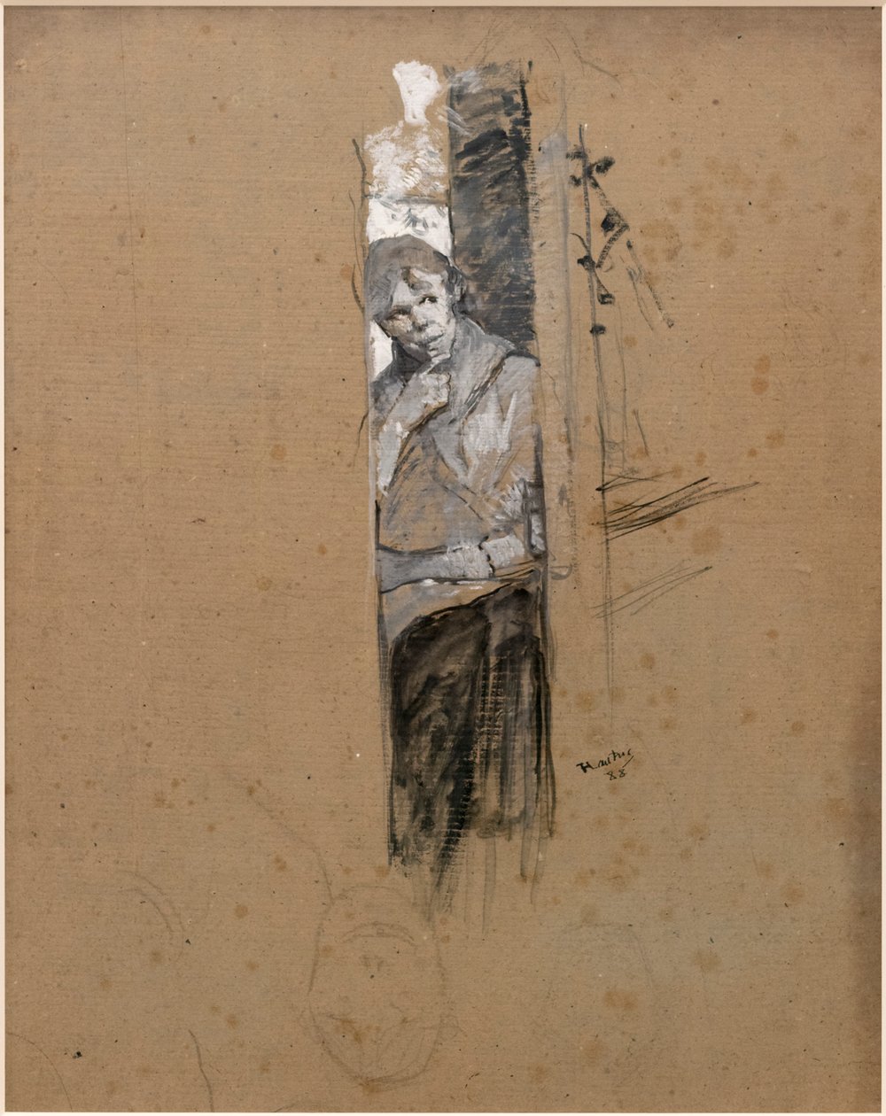 Za kulisami lub Tancerz autorstwa Henri de Toulouse Lautrec