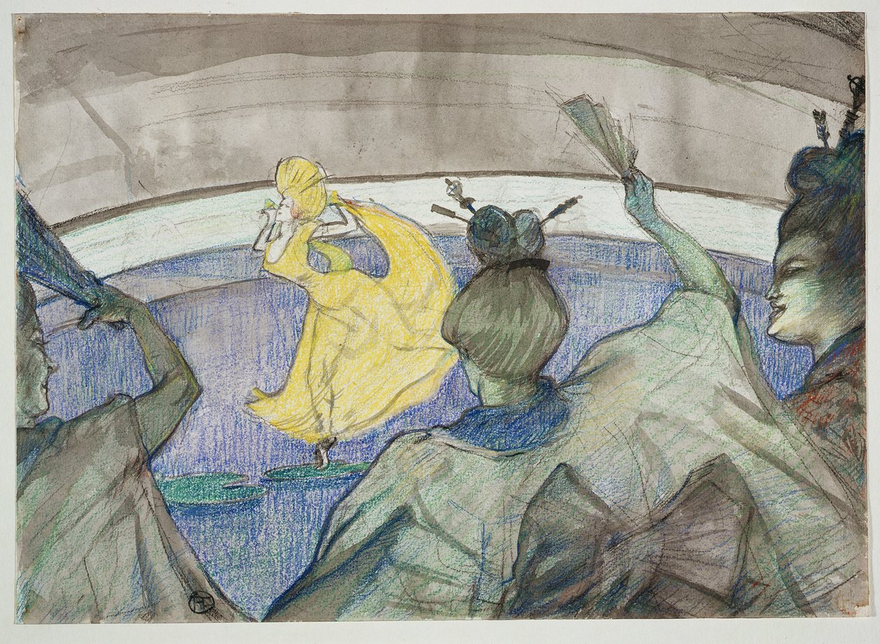 W cyrku, 1899 (kredka, pastele i wc na papierze tkanym) autorstwa Henri de Toulouse Lautrec