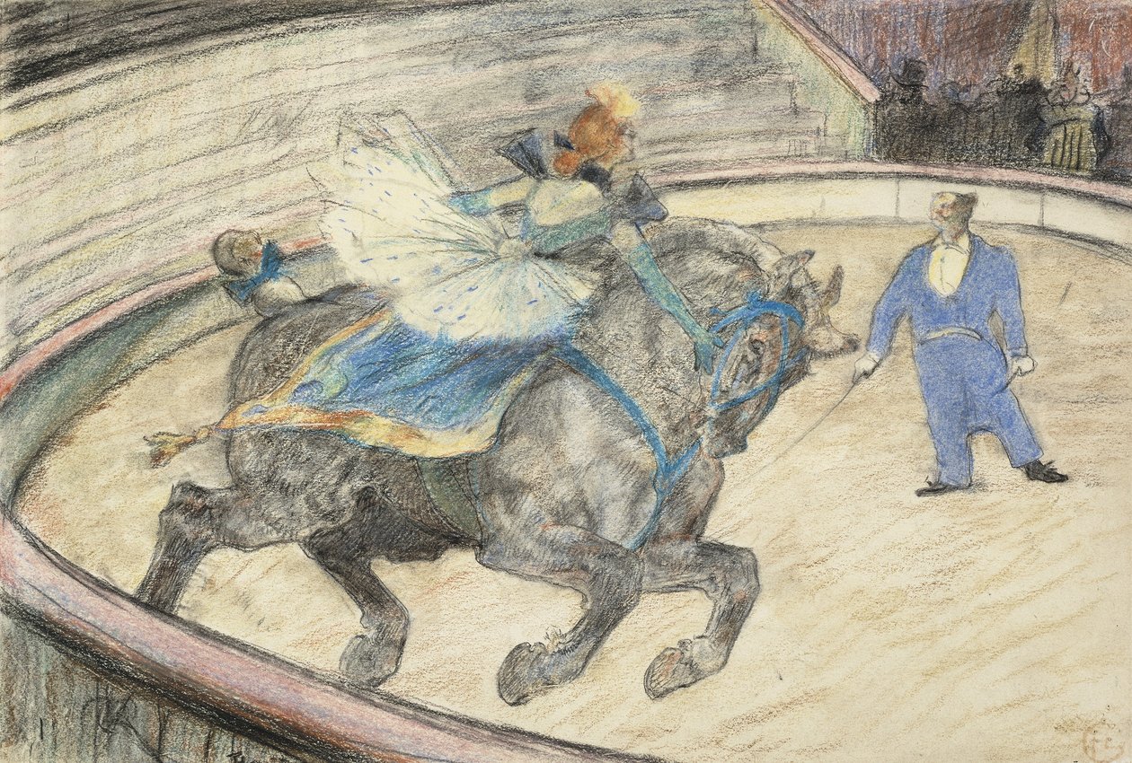 W cyrku: Praca w ringu, 1899 autorstwa Henri de Toulouse Lautrec