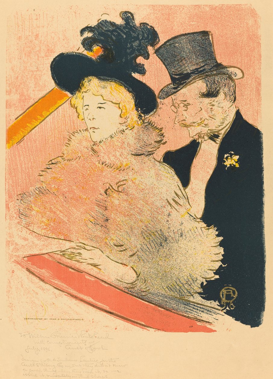 Na koncercie Concert Au, 1896. autorstwa Henri de Toulouse Lautrec