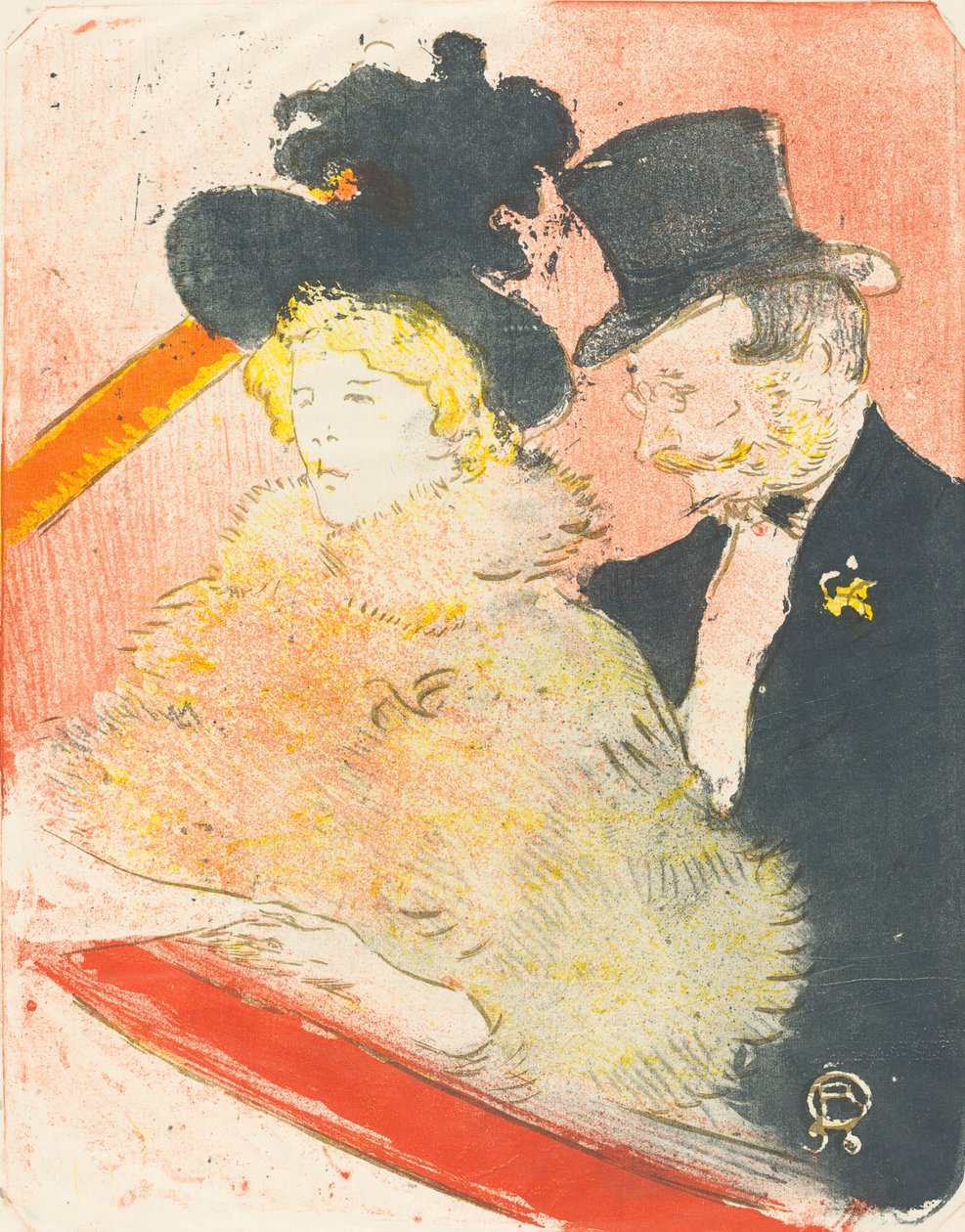 Na koncercie Concert Au, 1898. autorstwa Henri de Toulouse Lautrec