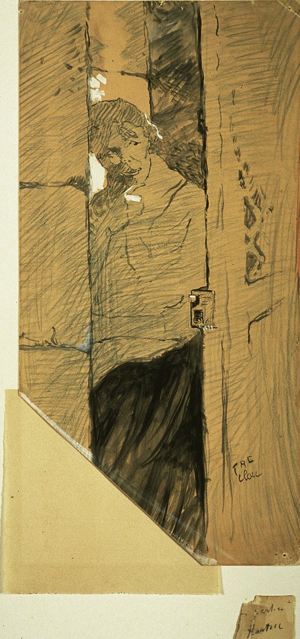 Przy drzwiach autorstwa Henri de Toulouse Lautrec