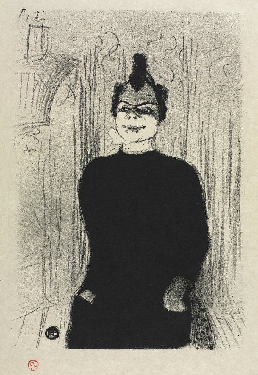 W Gaieté Rochechouart: Nicolle, 1893. autorstwa Henri de Toulouse Lautrec