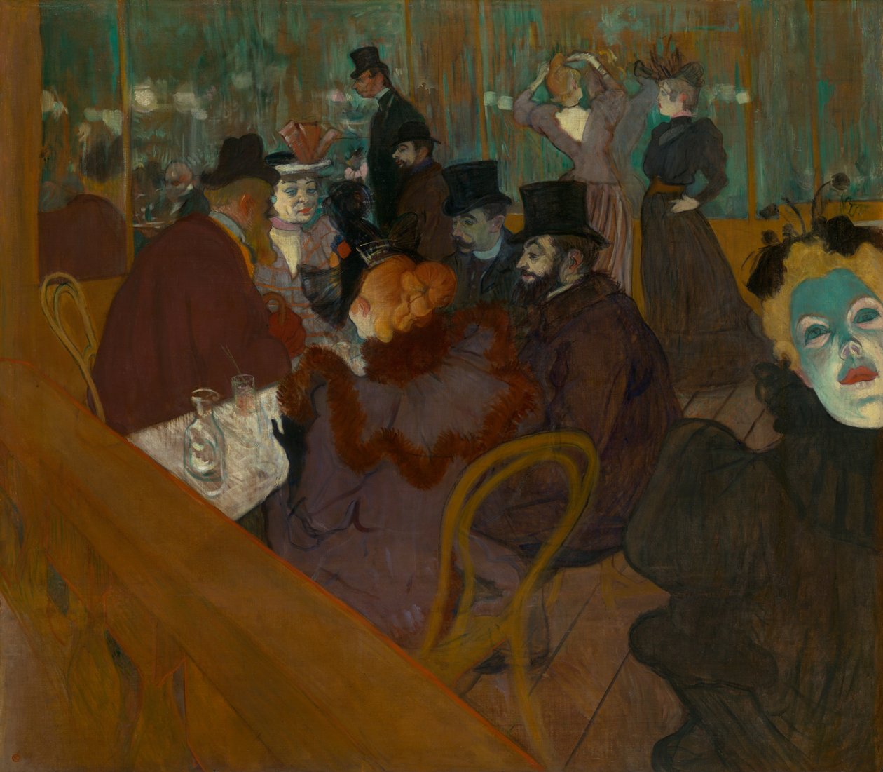 W Moulin Rouge autorstwa Henri de Toulouse Lautrec