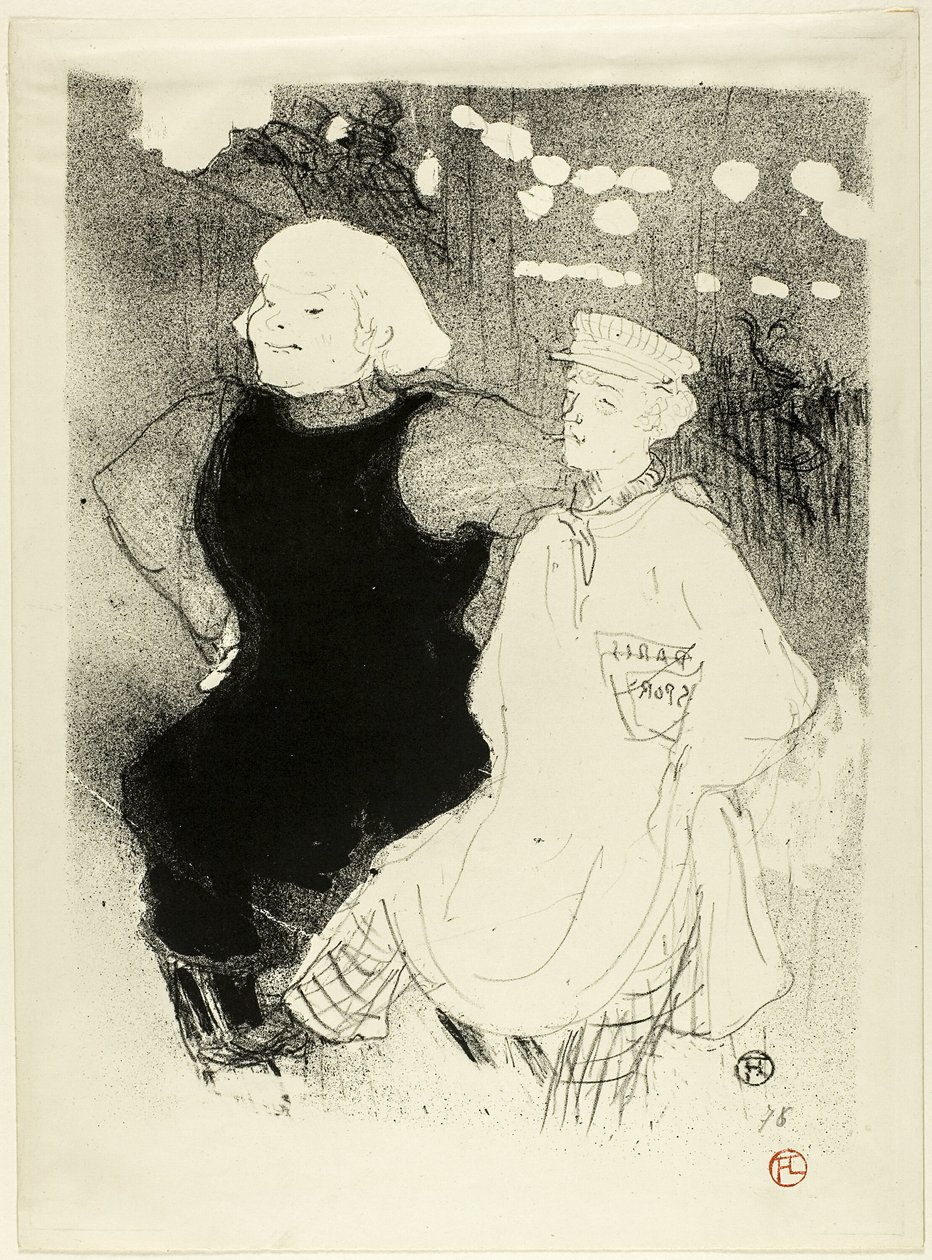 W Moulin Rouge: sojusz francusko-rosyjski autorstwa Henri de Toulouse Lautrec