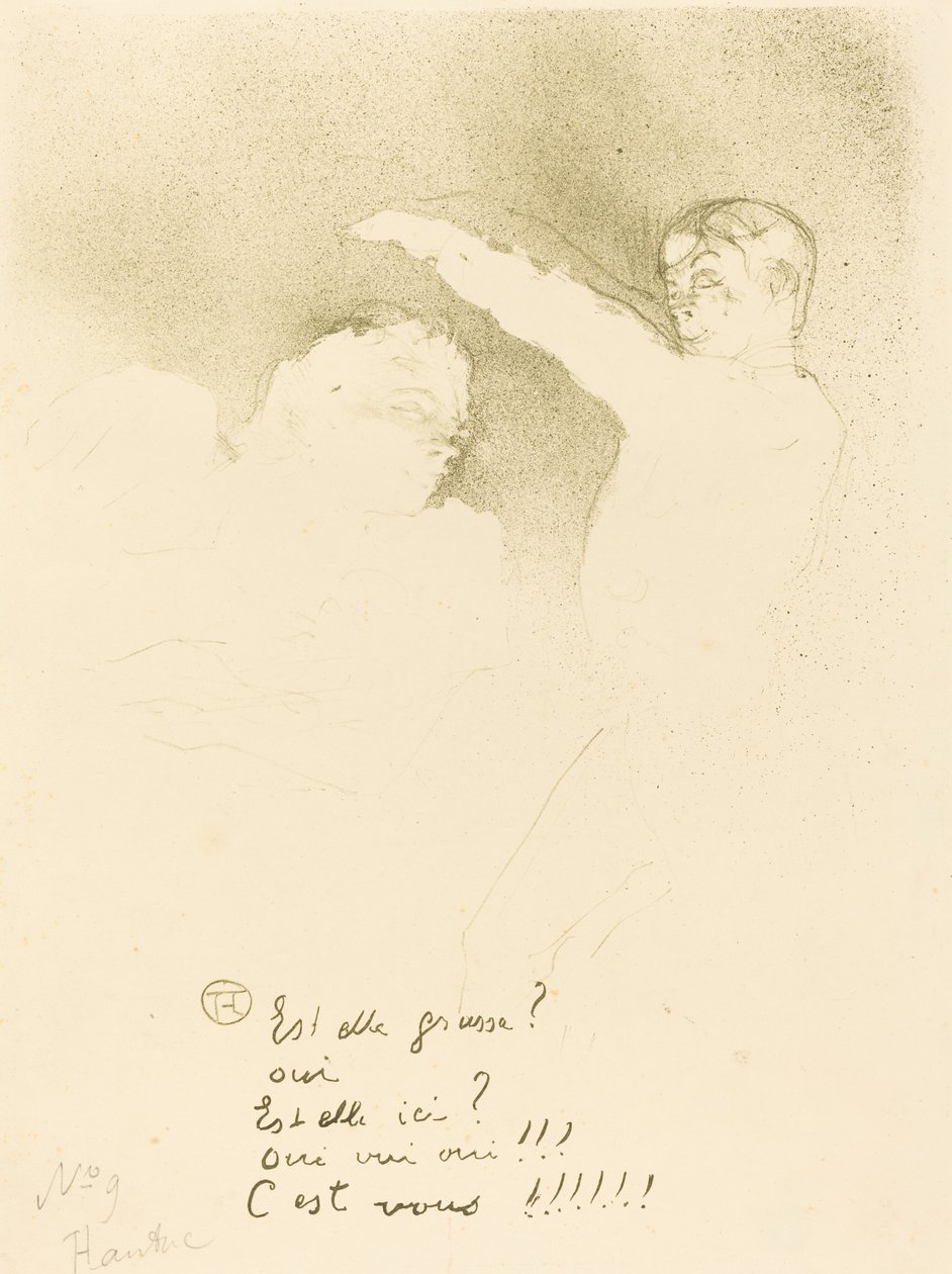 W odmianach: Mlle. Lender et Brasseur autorstwa Henri de Toulouse Lautrec