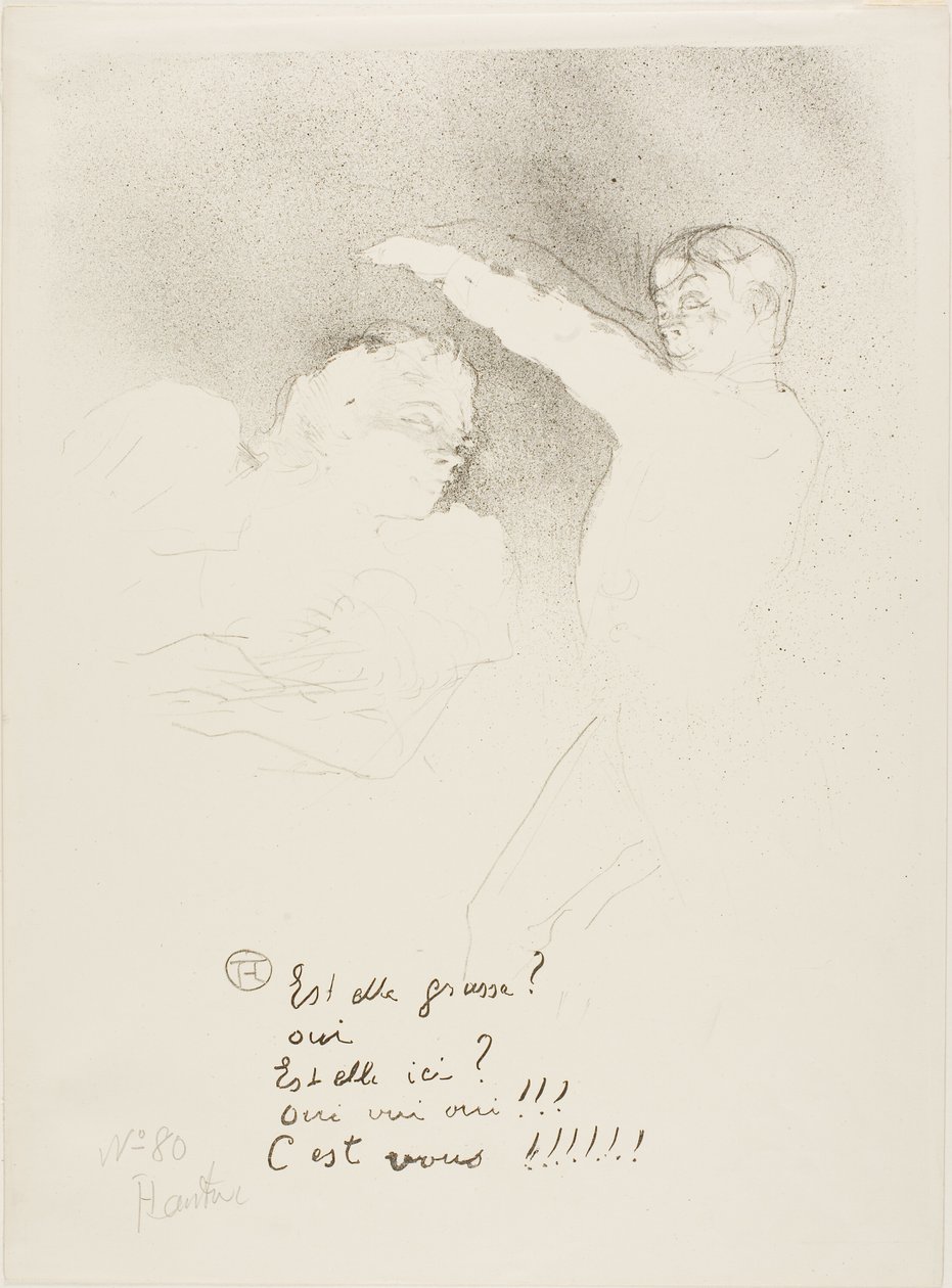 W odmianach: Mademoiselle Lender i Brasseur autorstwa Henri de Toulouse Lautrec