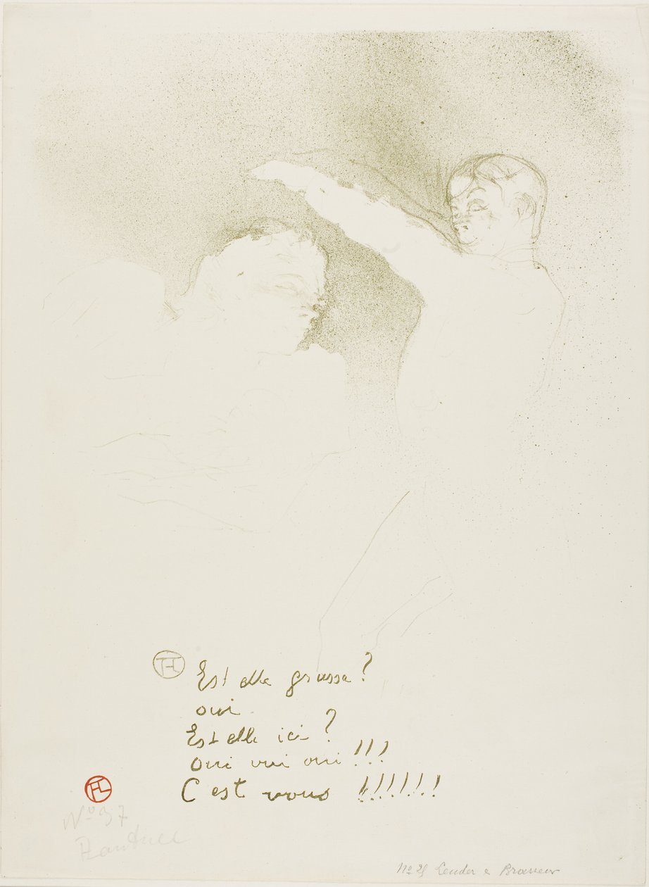 W odmianach: Mademoiselle Lender i Brasseur autorstwa Henri de Toulouse Lautrec