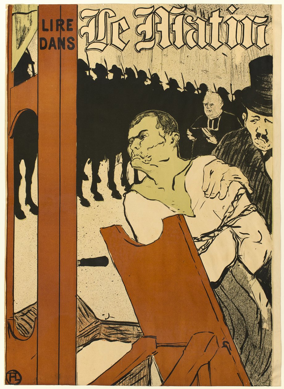 U stóp rusztowania autorstwa Henri de Toulouse Lautrec