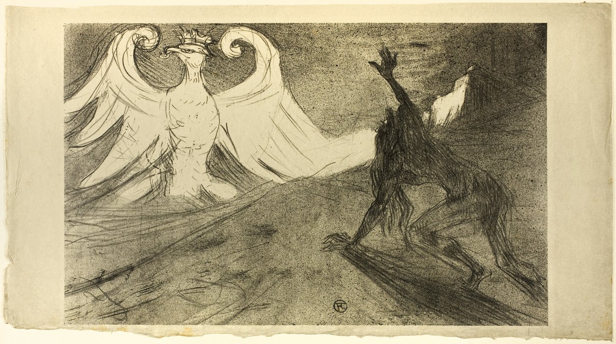 U stóp Synaju, odrzucona okładka autorstwa Henri de Toulouse Lautrec