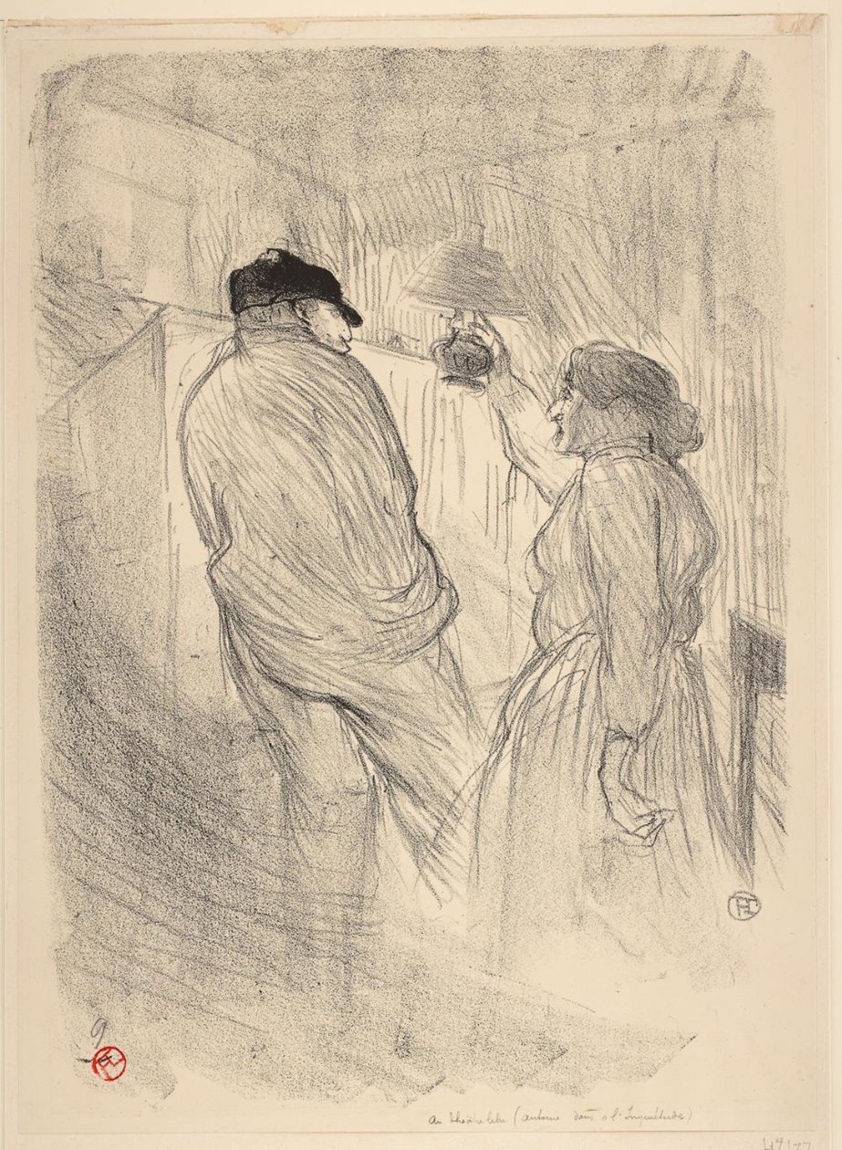 W wolnym teatrze, Antoine w Zmartwieniu autorstwa Henri de Toulouse Lautrec