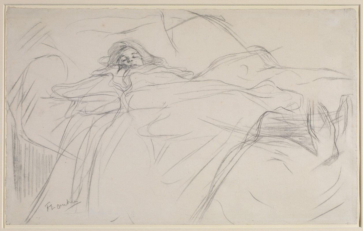 W łóżku, ok. 1896 autorstwa Henri de Toulouse Lautrec
