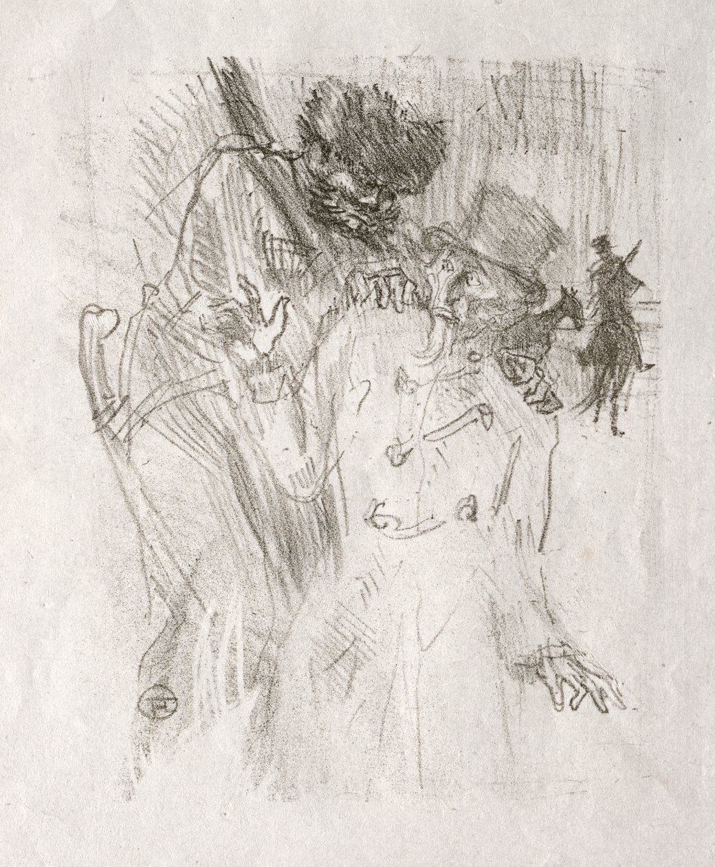 U podnóża Synaju: aresztowanie Schlomé Fuss autorstwa Henri de Toulouse Lautrec
