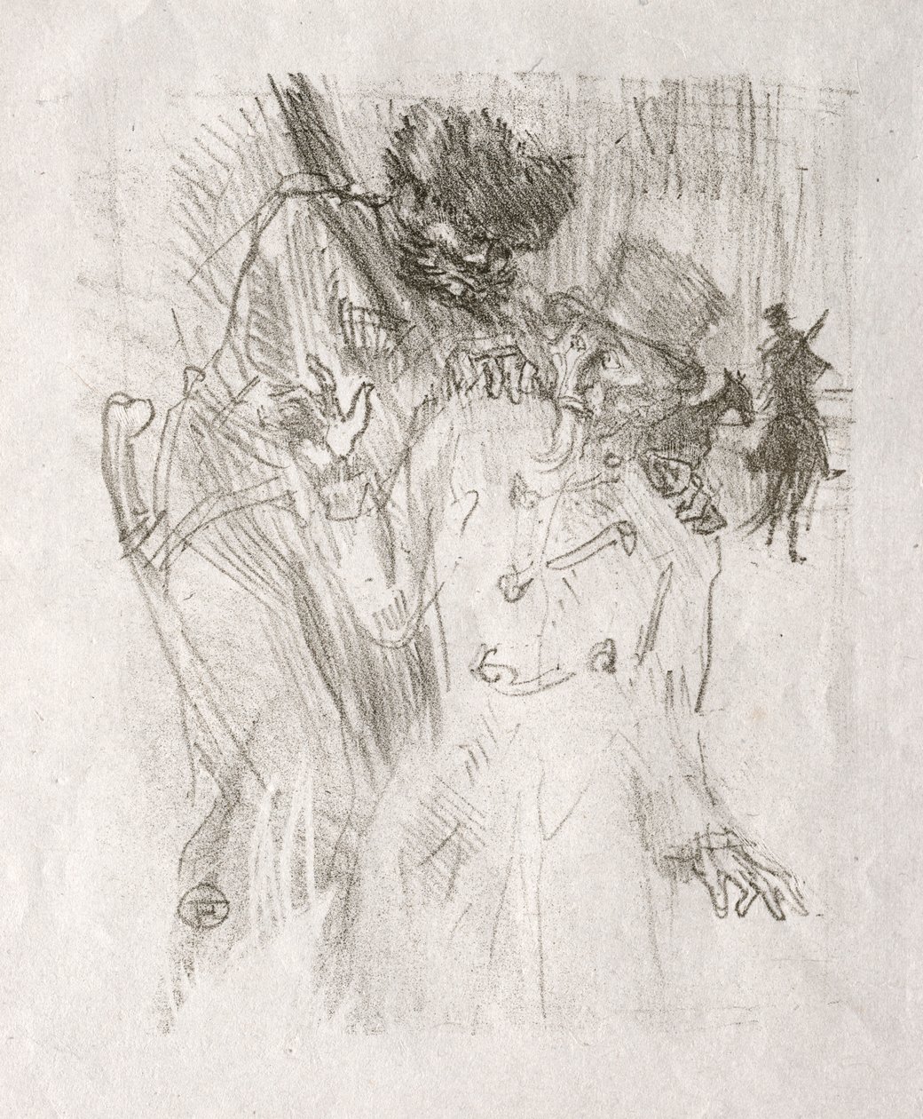 U podnóża Synaju: aresztowanie Schlomé Fuss, 1898. autorstwa Henri de Toulouse Lautrec