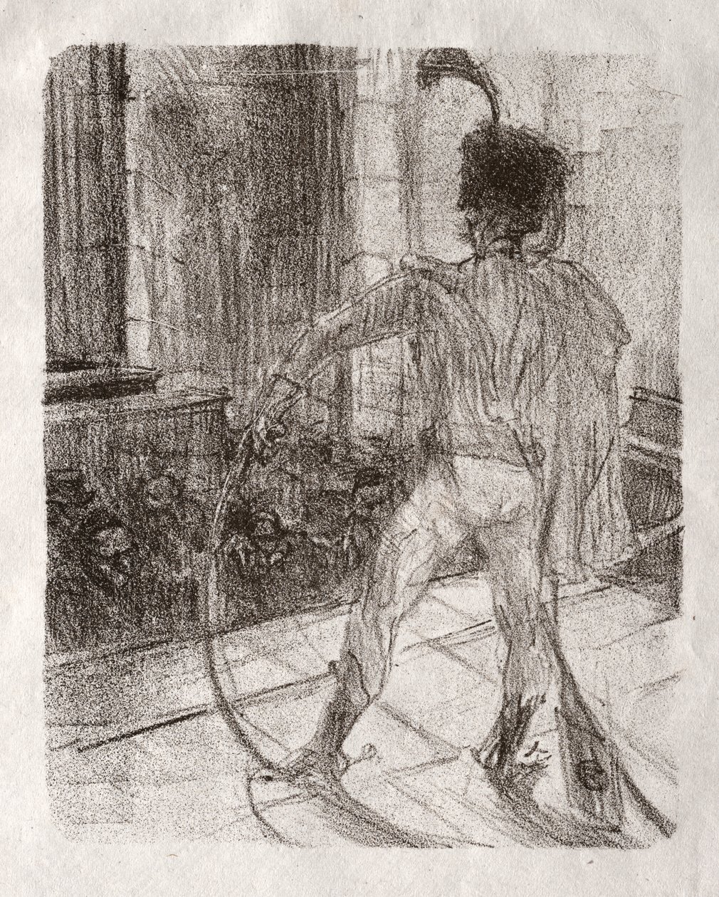 U stóp Synaju: Schlomé Fuss w synagodze autorstwa Henri de Toulouse Lautrec