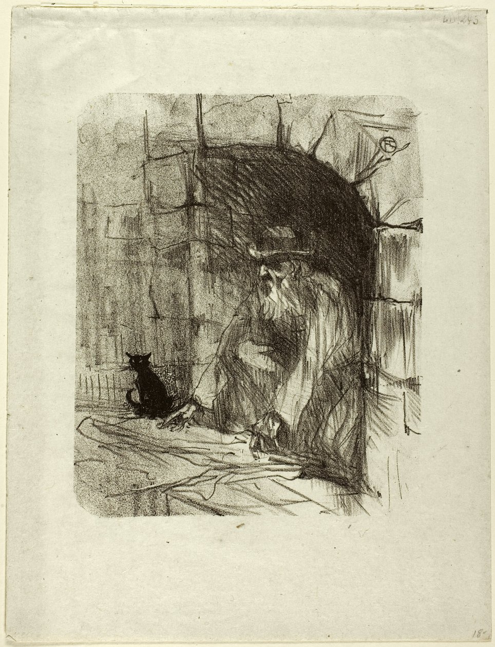 Back Room sklepu w Krakowie, od Au Pied du Sinaï autorstwa Henri de Toulouse Lautrec