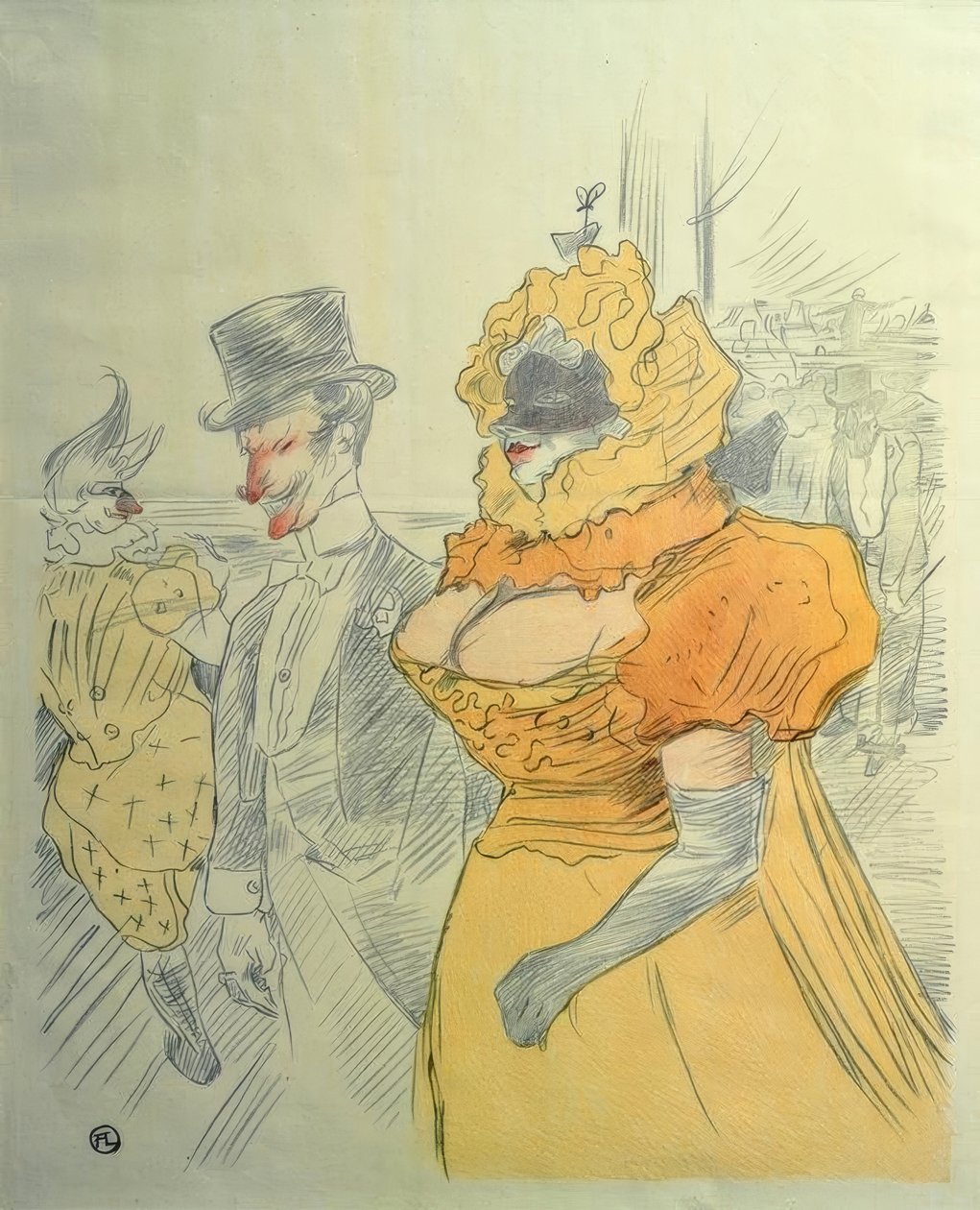 Bal studencki autorstwa Henri de Toulouse Lautrec