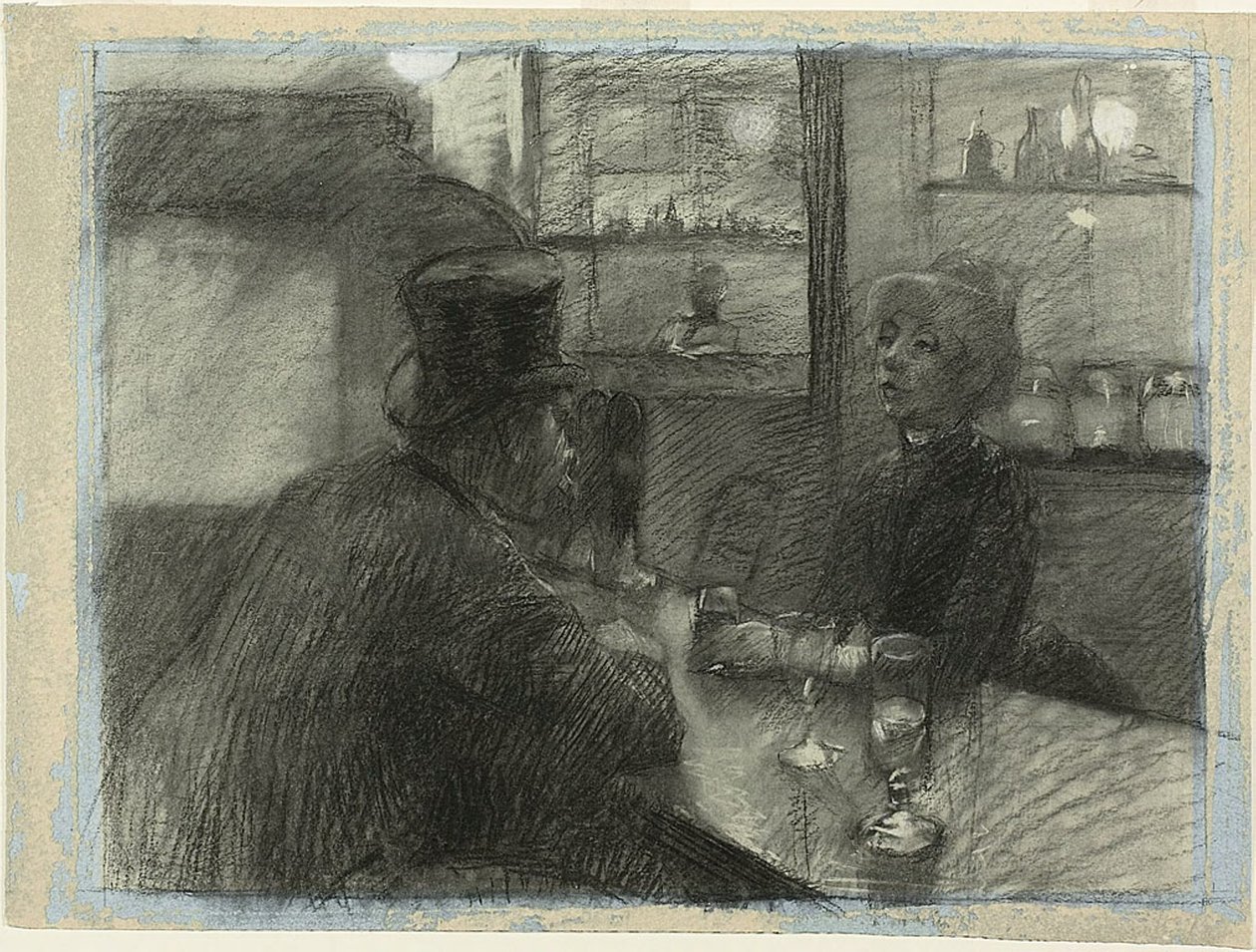 Bar kawiarni przy rue de Rome autorstwa Henri de Toulouse Lautrec