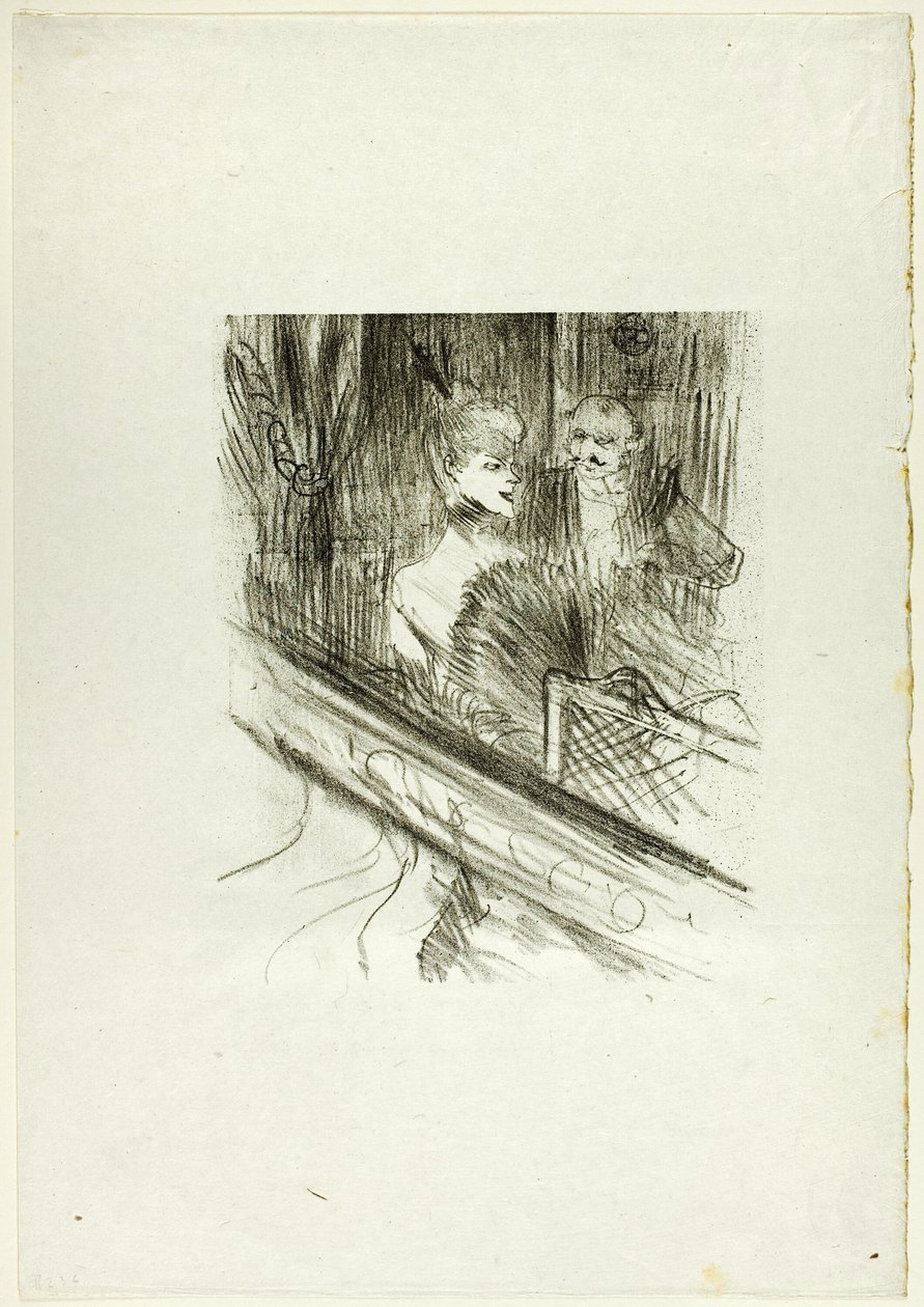 Baron Moïse, Pudełko, z Au Pied du Sinaï autorstwa Henri de Toulouse Lautrec