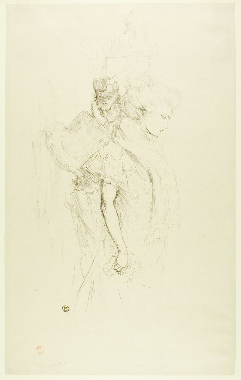 Biały i czarny autorstwa Henri de Toulouse Lautrec