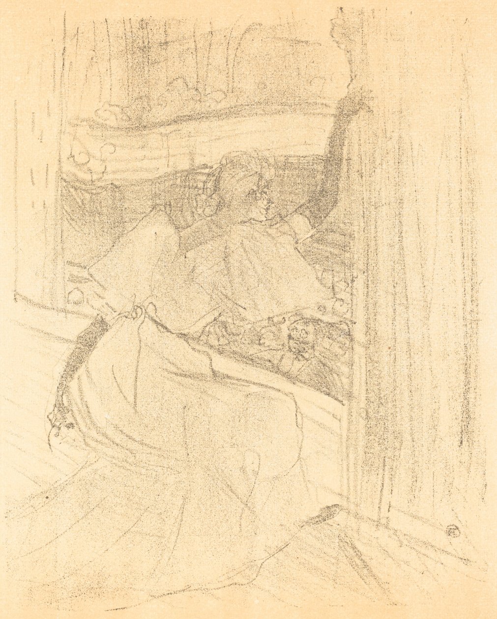 Ukłony publiczności (Saluant le public) autorstwa Henri de Toulouse Lautrec