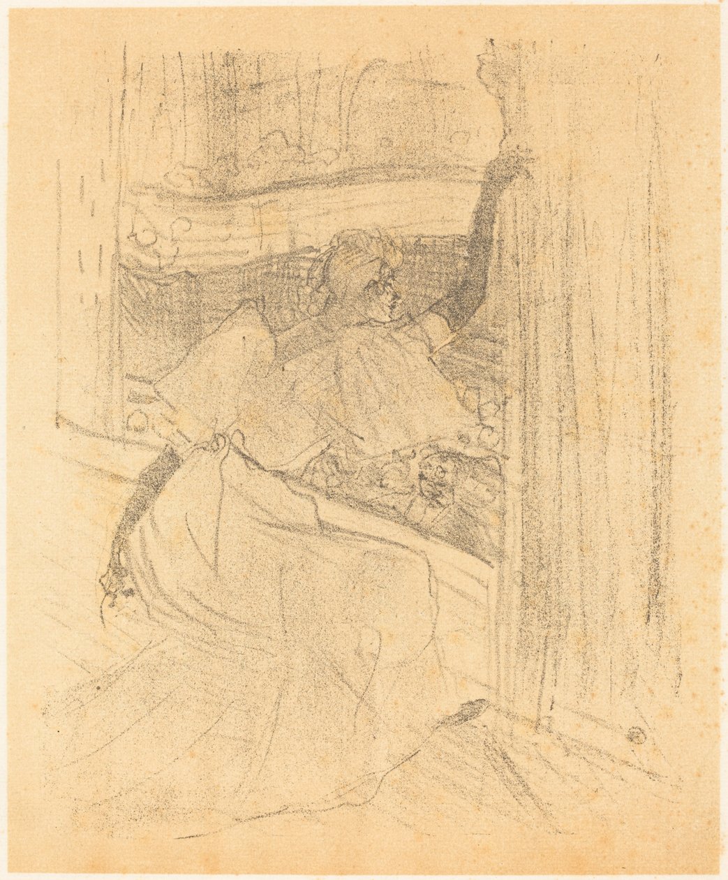 Ukłony publiczności Saluant le public, 1898. autorstwa Henri de Toulouse Lautrec