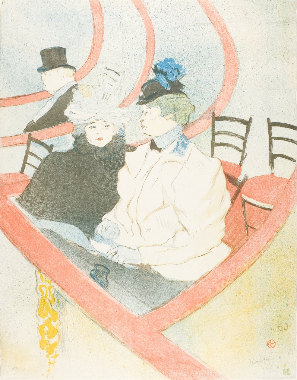 Pudełko w Grand Tier autorstwa Henri de Toulouse Lautrec