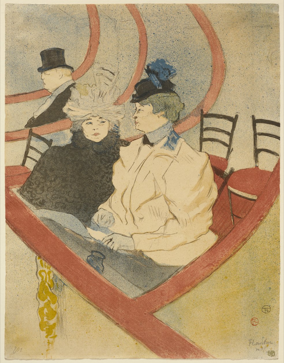 Pudełko w Grand Tier, 1897 autorstwa Henri de Toulouse Lautrec
