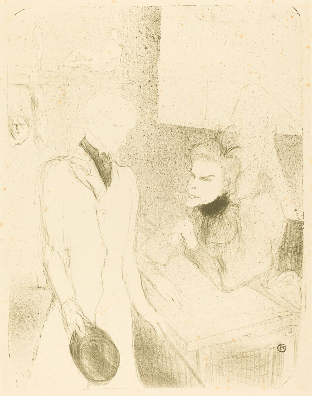 Brandes i Le Bargy w Cabotins Brandès i Les Bargy w Cabotins, 1894. autorstwa Henri de Toulouse Lautrec