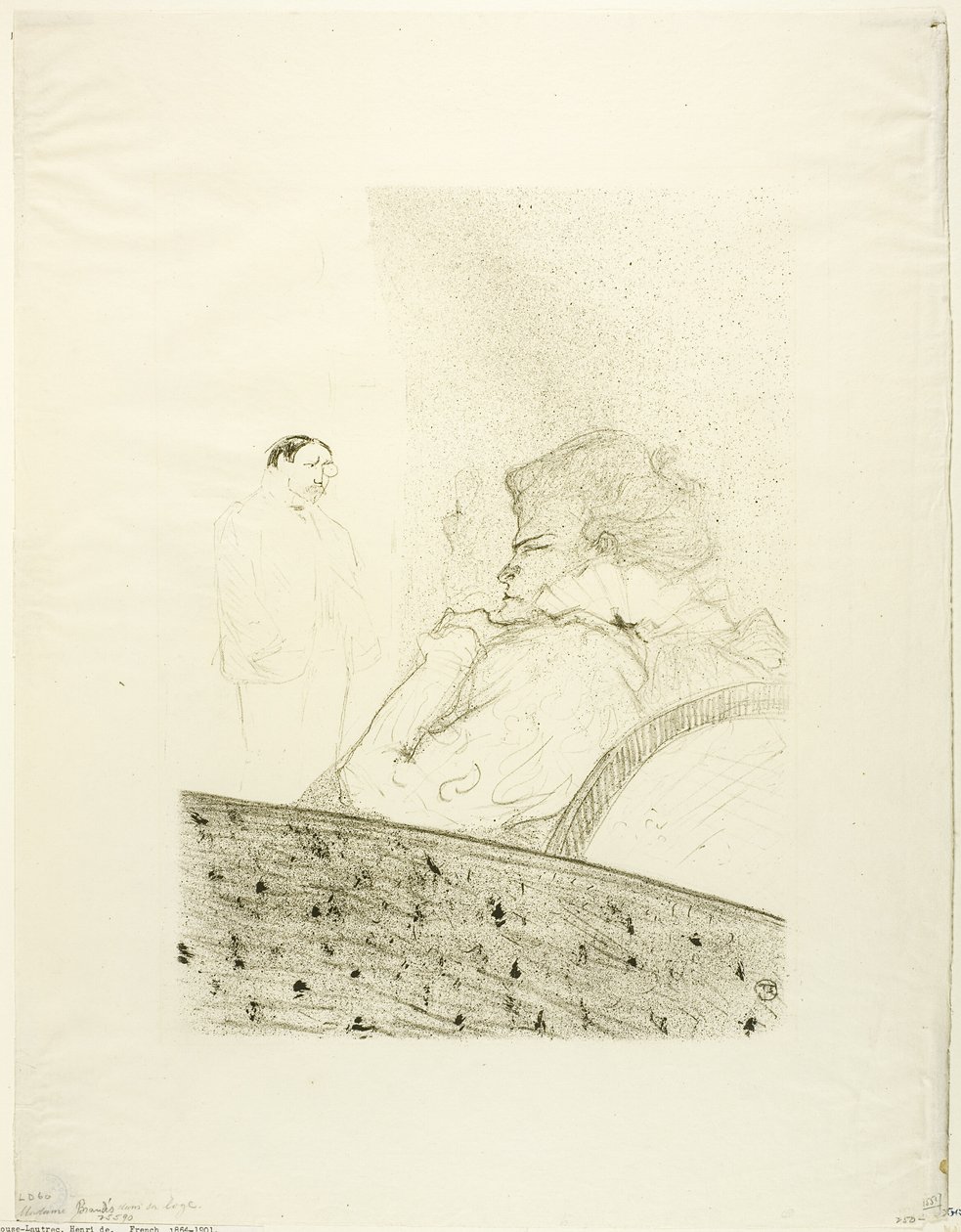 Brandès w swoim pudełku autorstwa Henri de Toulouse Lautrec