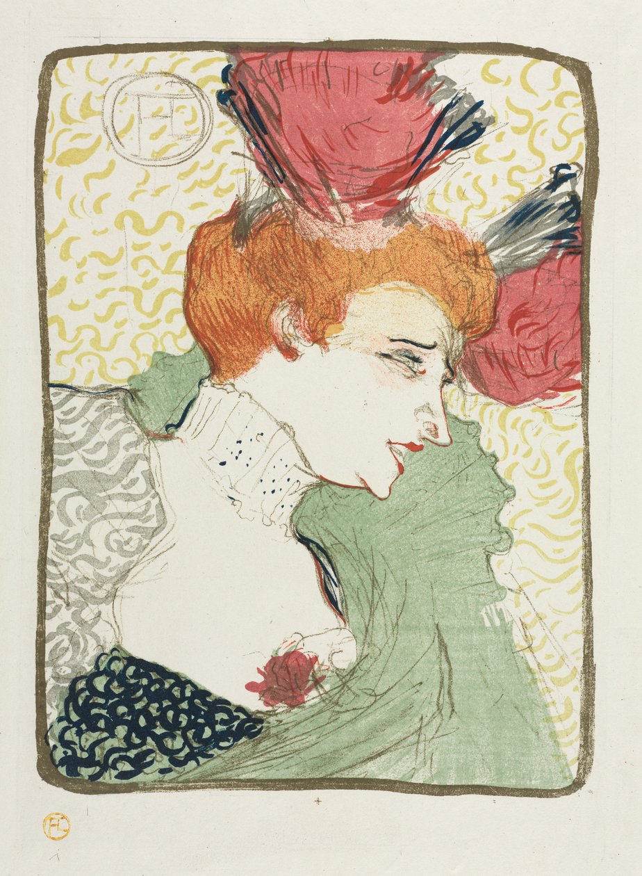Popiersie Mademoiselle Pożyczkodawcy, 1895. autorstwa Henri de Toulouse Lautrec