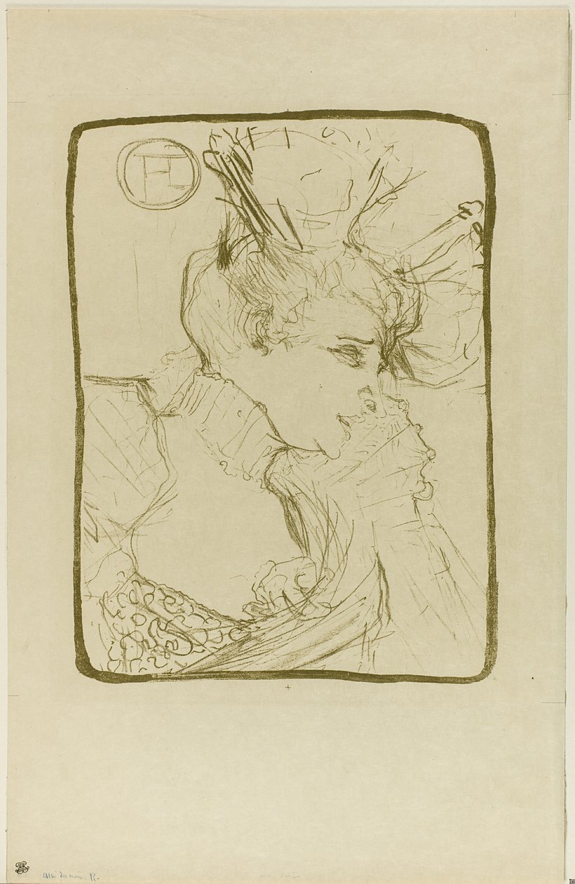 Popiersie Mademoiselle Marcelle Lender autorstwa Henri de Toulouse Lautrec