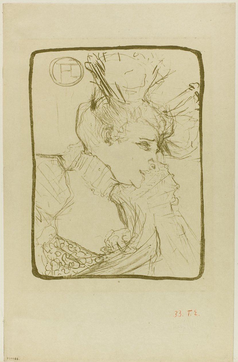 Popiersie Mademoiselle Marcelle Lender autorstwa Henri de Toulouse Lautrec