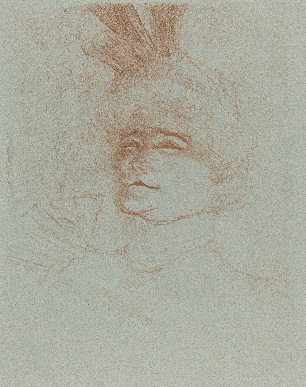 Popiersie panny Marcelle Lender, obrócone w trzy czwarte autorstwa Henri de Toulouse Lautrec