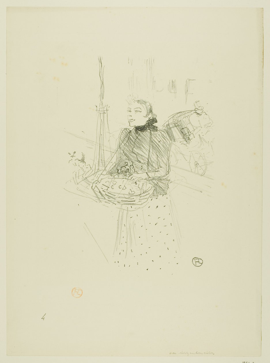 Kup moje Pretty Violets od Melodies by Désiré Dihau autorstwa Henri de Toulouse Lautrec