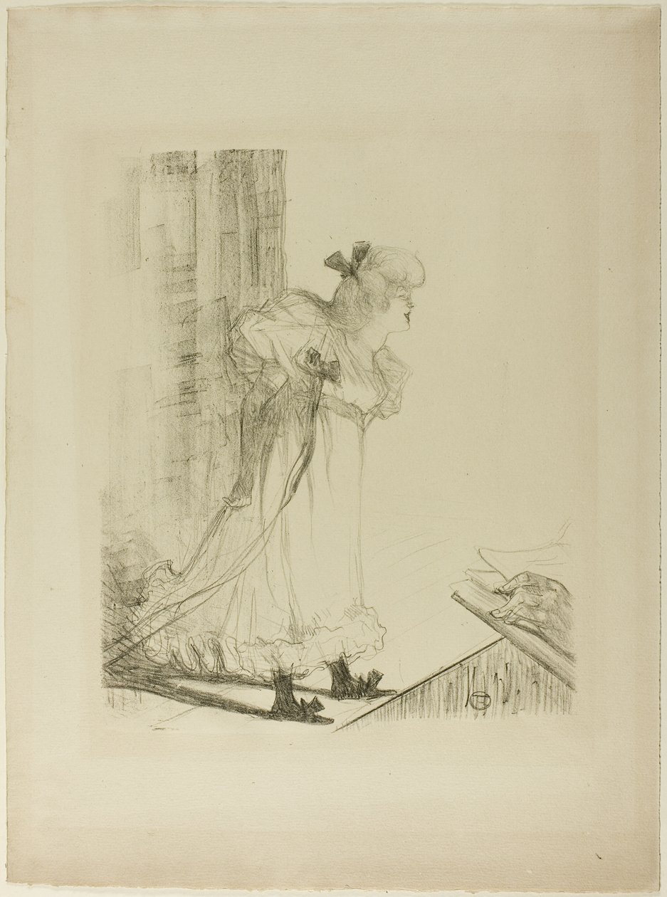 Piosenkarka kabaretowa autorstwa Henri de Toulouse Lautrec