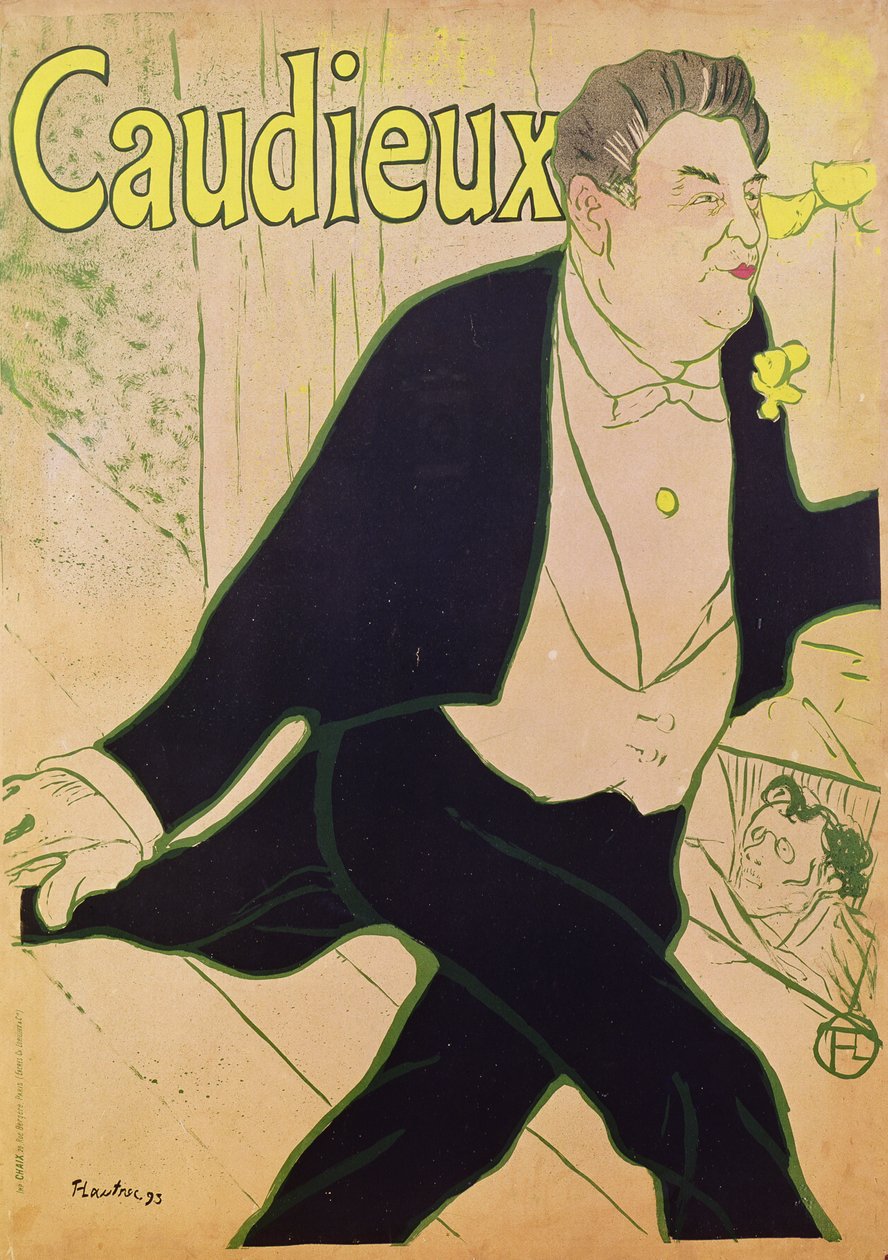 Caudieux (plakat) autorstwa Henri de Toulouse Lautrec