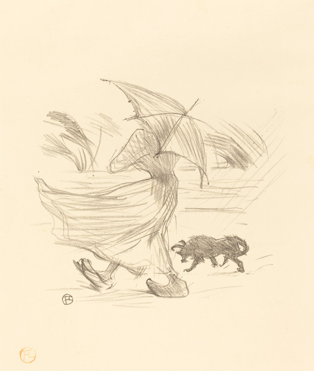 co mówi deszcz autorstwa Henri de Toulouse Lautrec