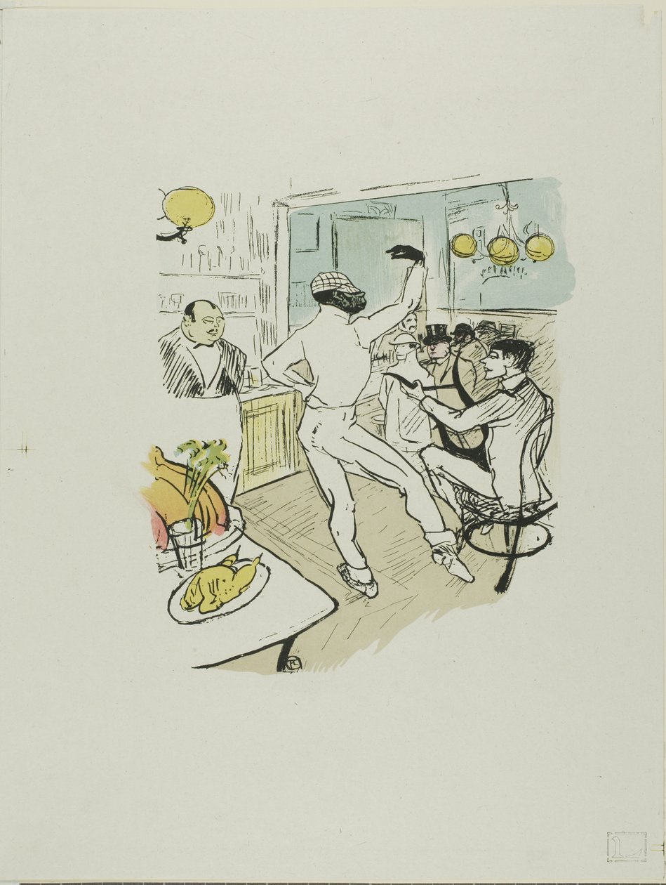 Taniec czekoladowy autorstwa Henri de Toulouse Lautrec