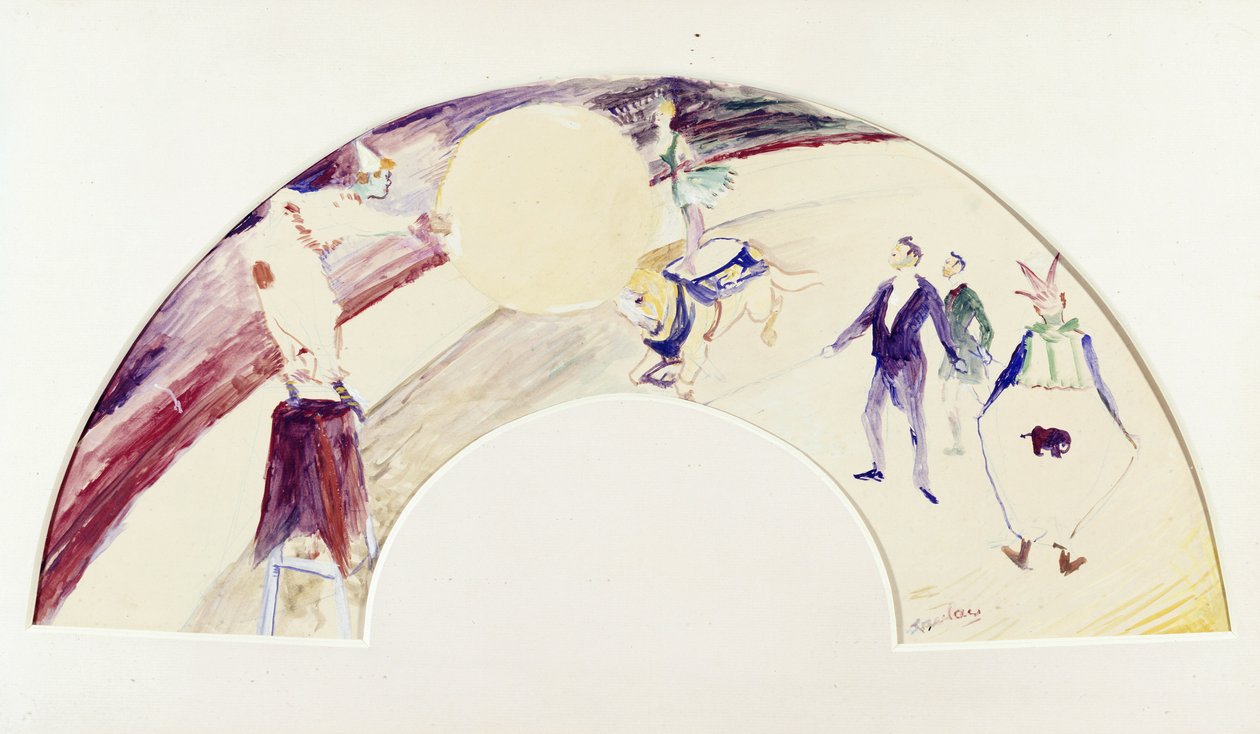 Scena cyrkowa autorstwa Henri de Toulouse Lautrec