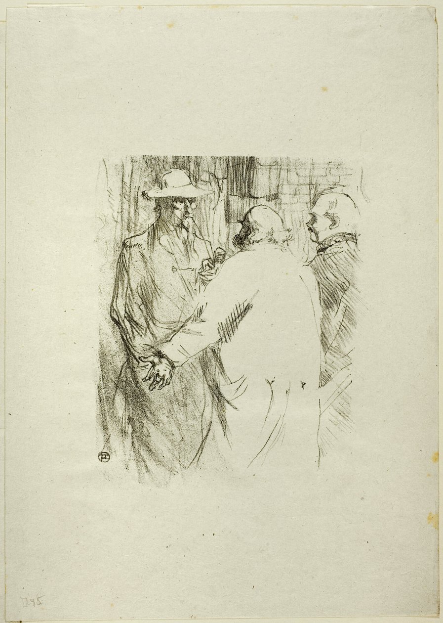 Clemenceau w Busku, z Au Pied du Sinaï autorstwa Henri de Toulouse Lautrec
